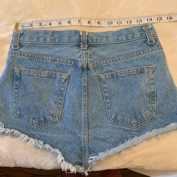 Brandy Melville denim jean high waisted shorts - Picture 7 of 14